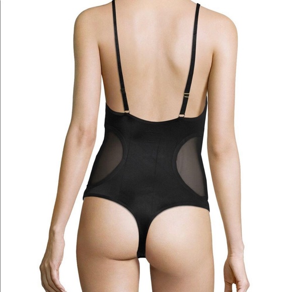 SAM EDELMAN BLACK BONDED BODYSUIT MEDIUM - Picture 2 of 5